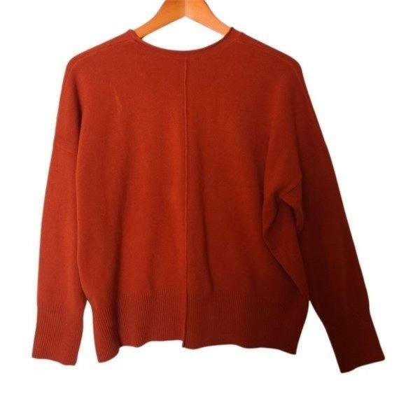 French Connection‎ Women's Sweater Orange Size Small S Pullover Crew - Picture 8 of 10